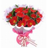 鲜花:19红玫瑰，绿米兰，单面精美包装.....