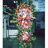 花篮:高档祝寿鲜花：康乃馨，百合，泰国兰等，直径1.2米