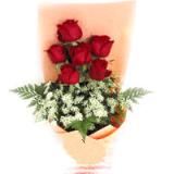 鲜花:各种高档花材搭配，白色香水百合，泰国兰，香槟玫瑰，彩玫瑰等，此花需预定，适合各种重要场合